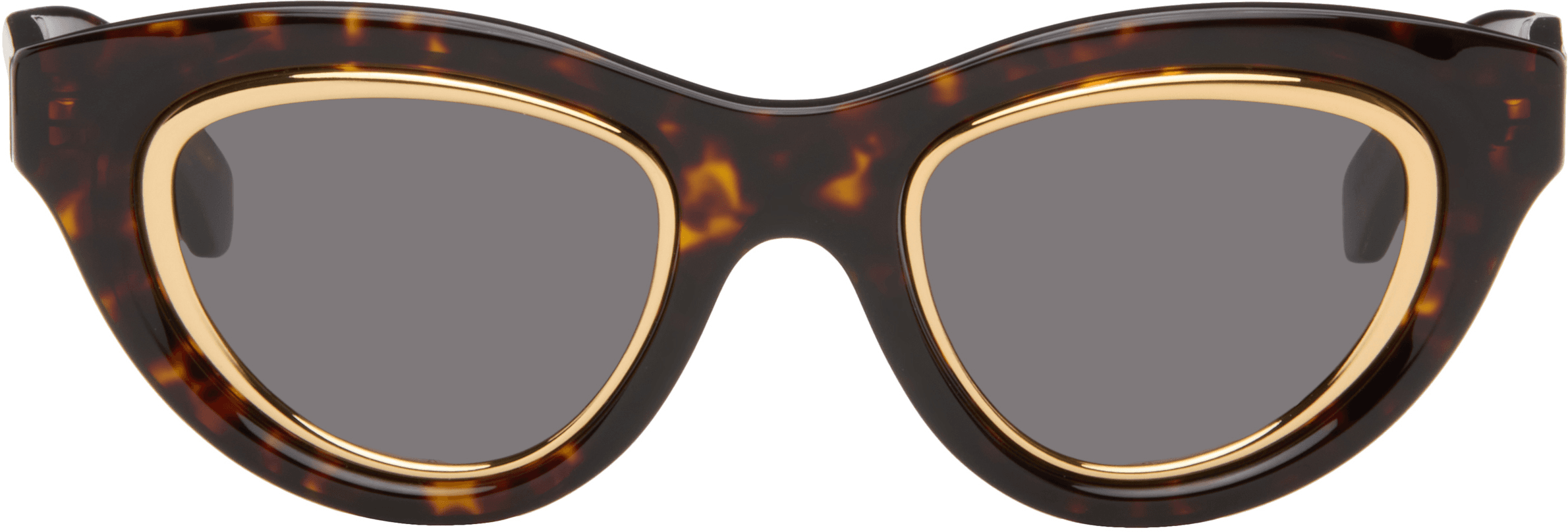 Brown Mini Anagram Cateye Sunglasses - Image 1