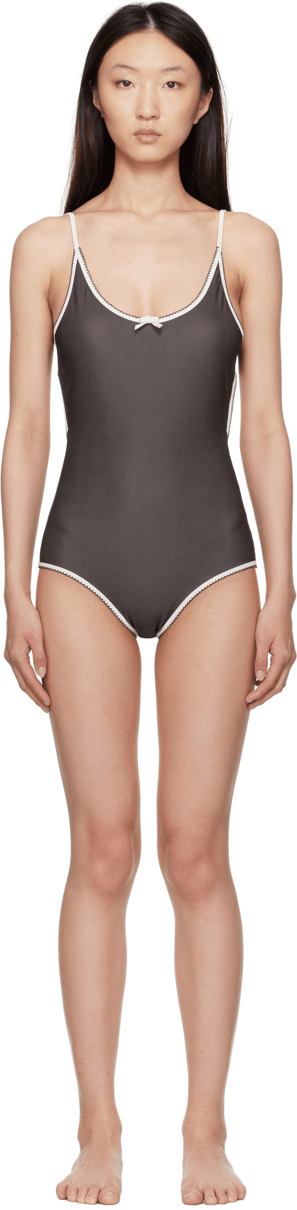 Brown Bellini Bikini Edition Bow Swimsuit - Image 1