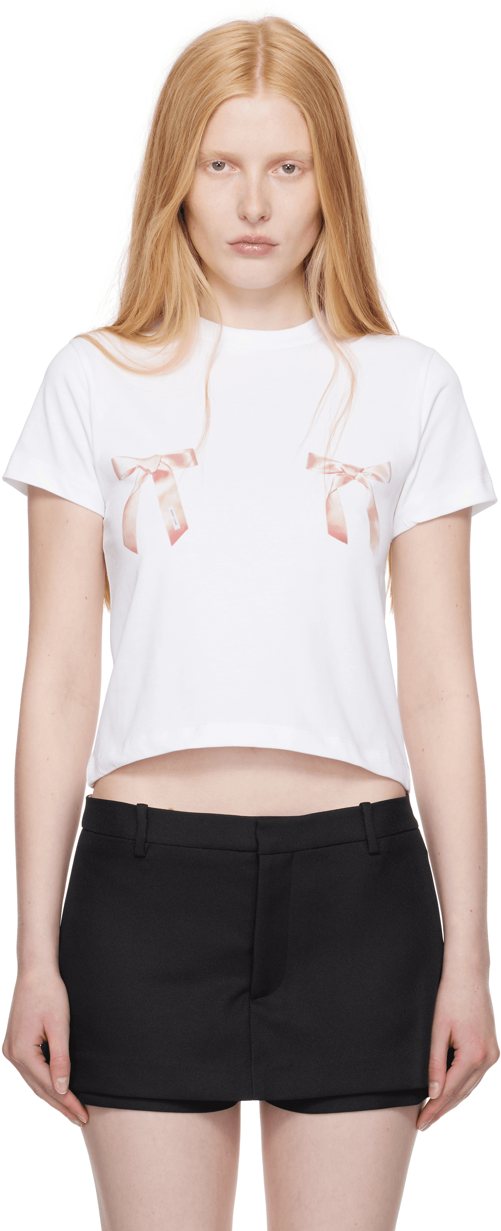 White Bow Ame T-Shirt - Image 1