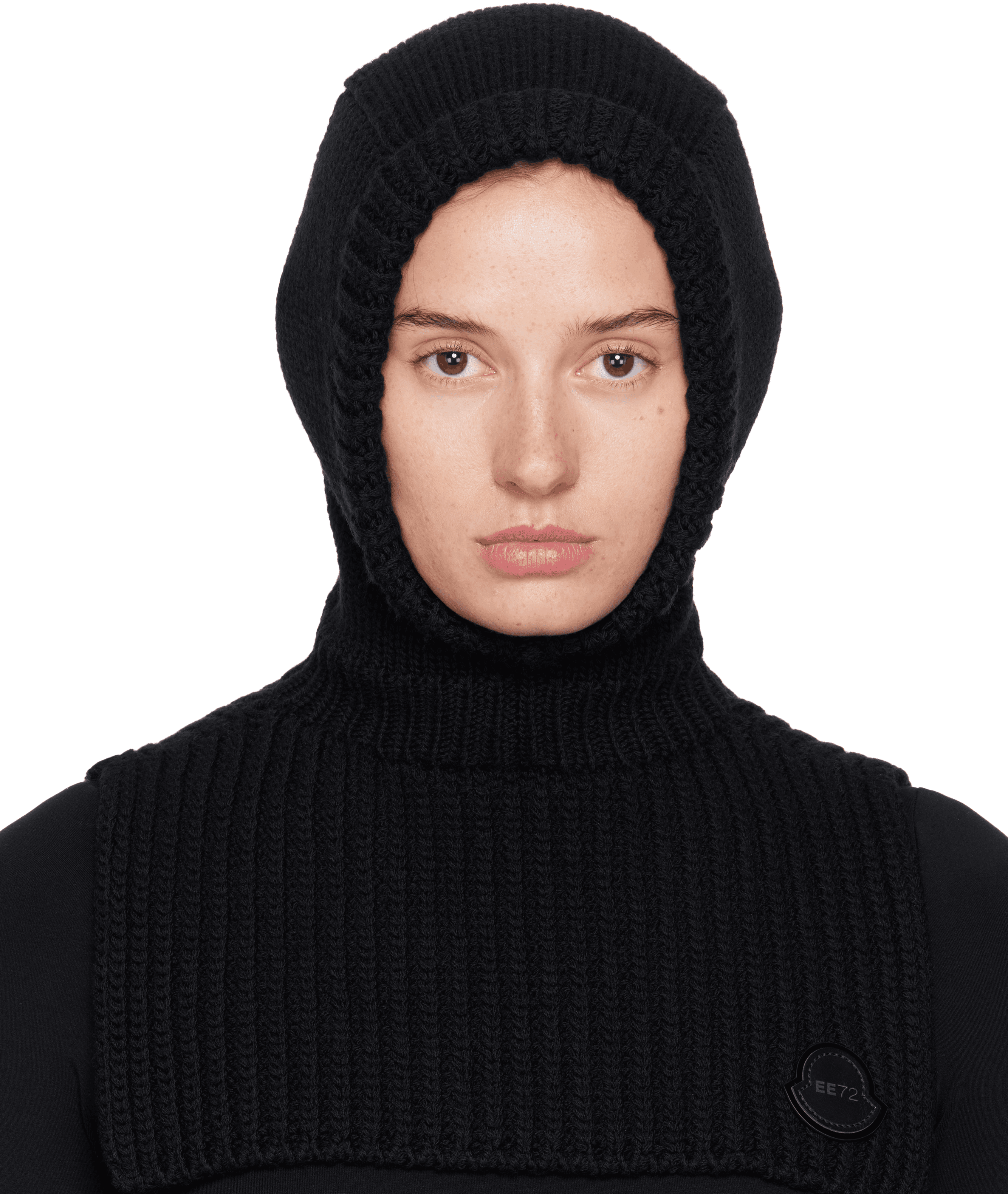 Moncler x EE72 Black Wool Balaclava - Image 1