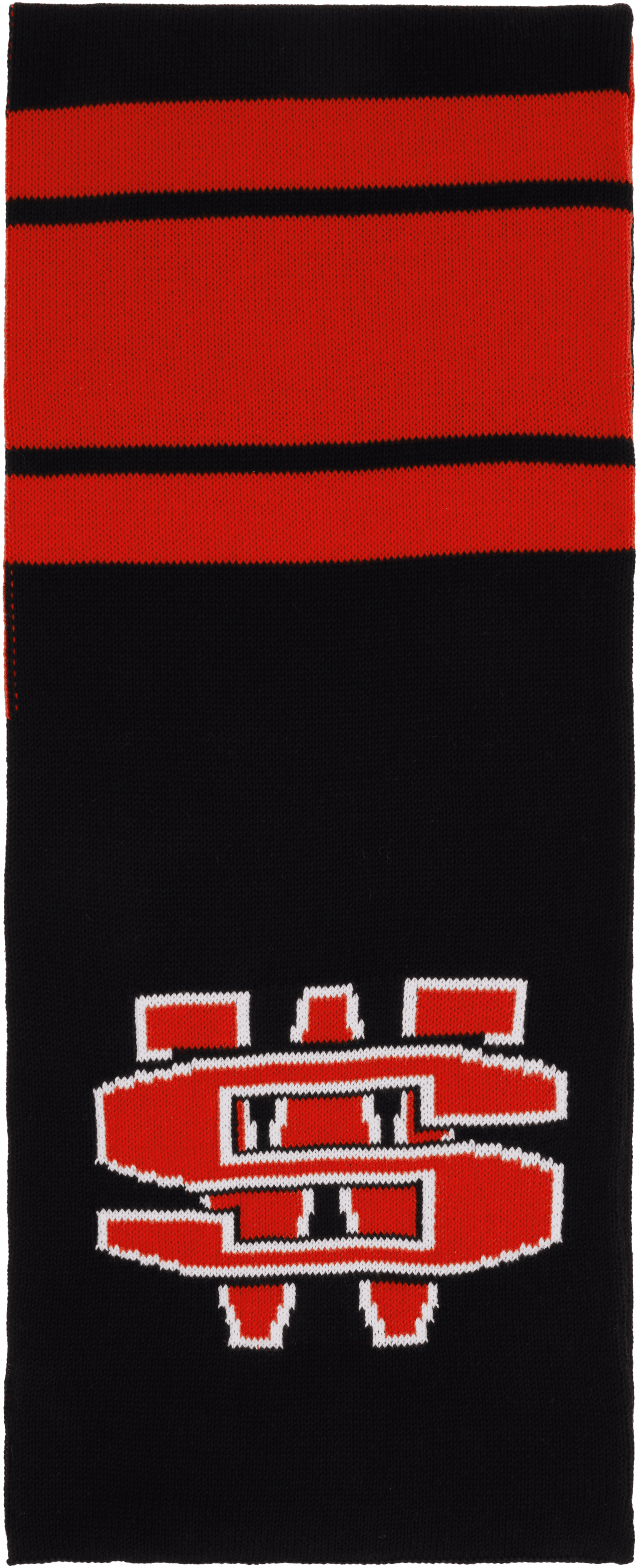 Black & Red "One Dollar Bill" Scarf - Image 1