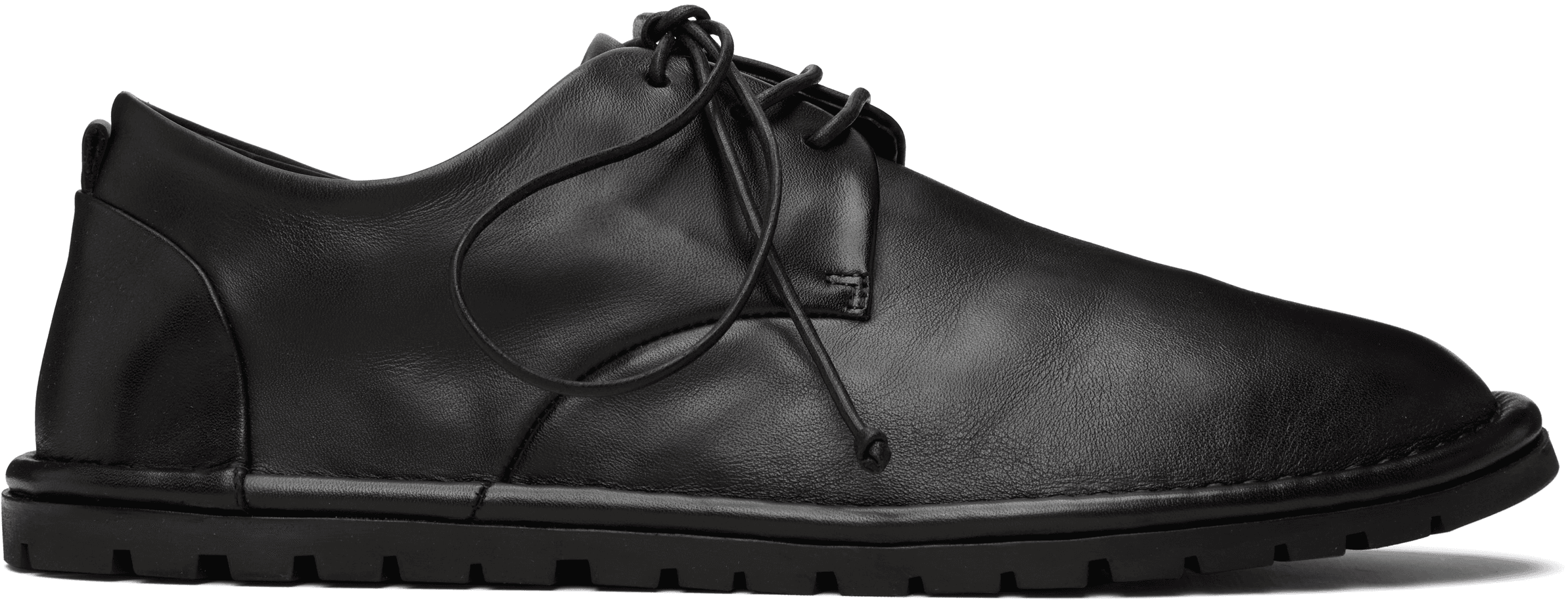 Black Sancrispa Leather Derbys - Image 1
