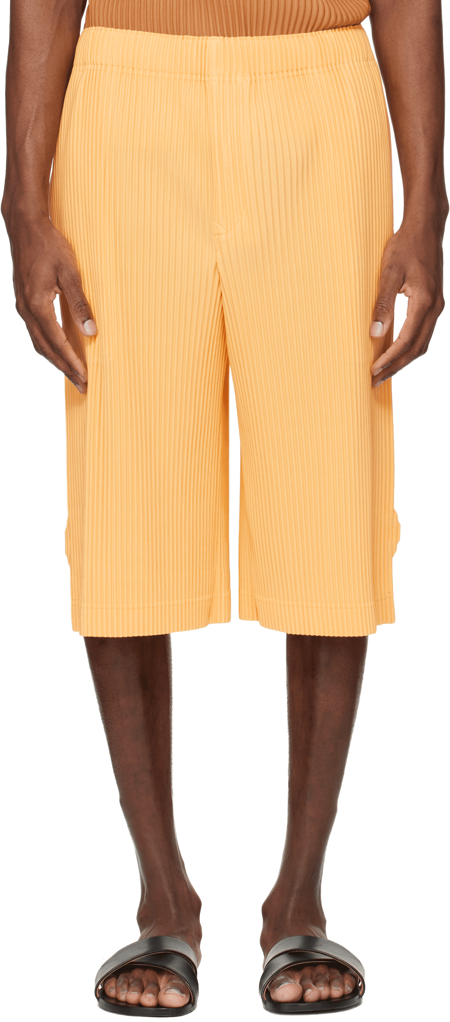 Yellow Wear Or Wrap Shorts - Image 1