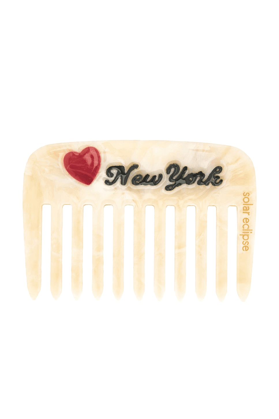 Hand-Painted I Love New York Pocket Hair Comb - Image 1
