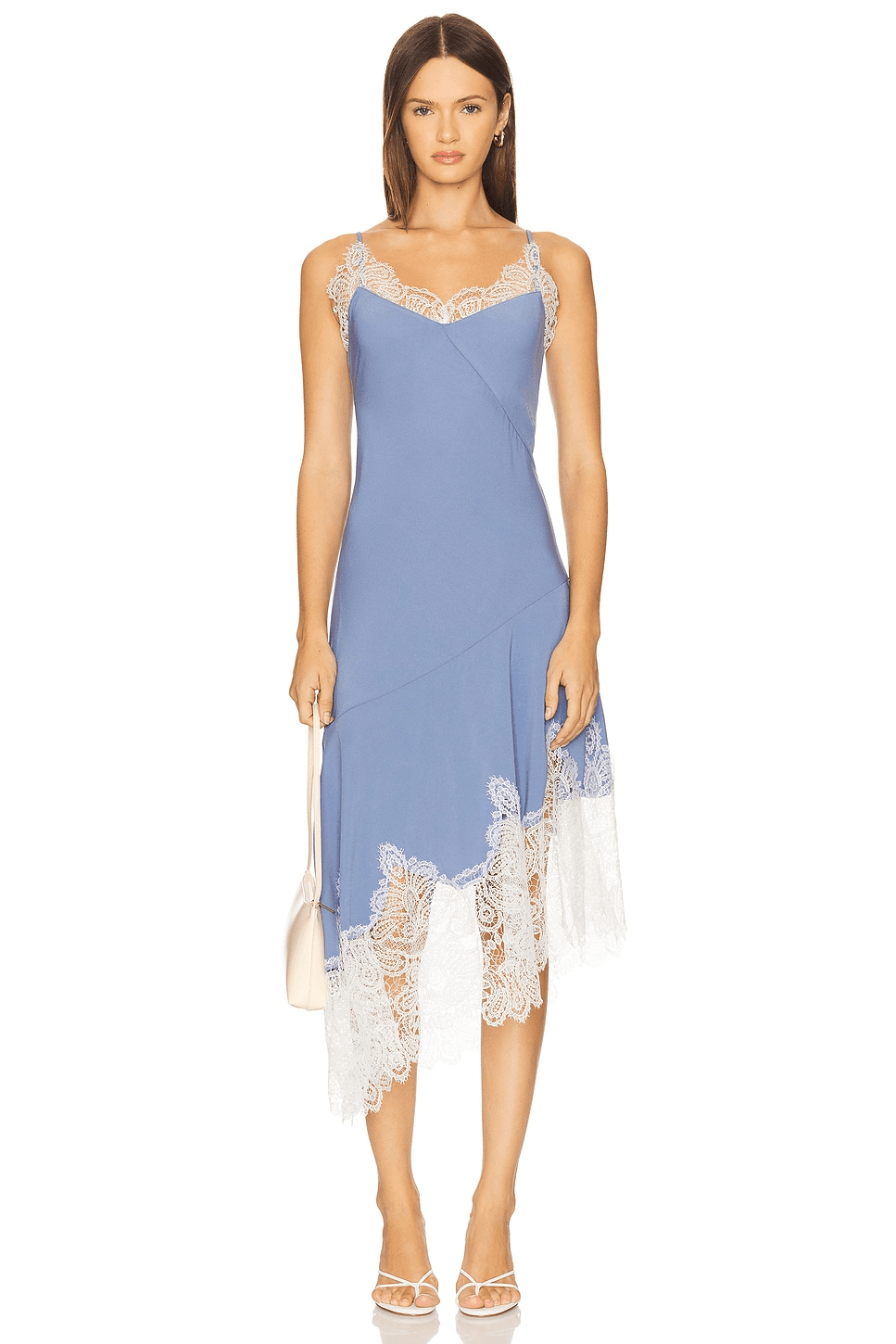 Bias Flare Hem Midi Dress - Image 1