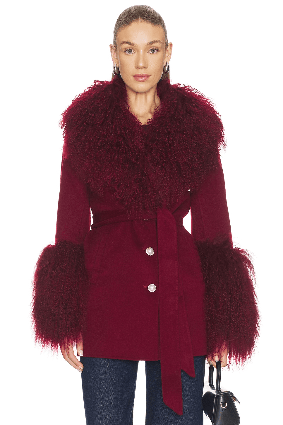 x REVOLVE Mimi Cashmere Shearling Coat - Image 1