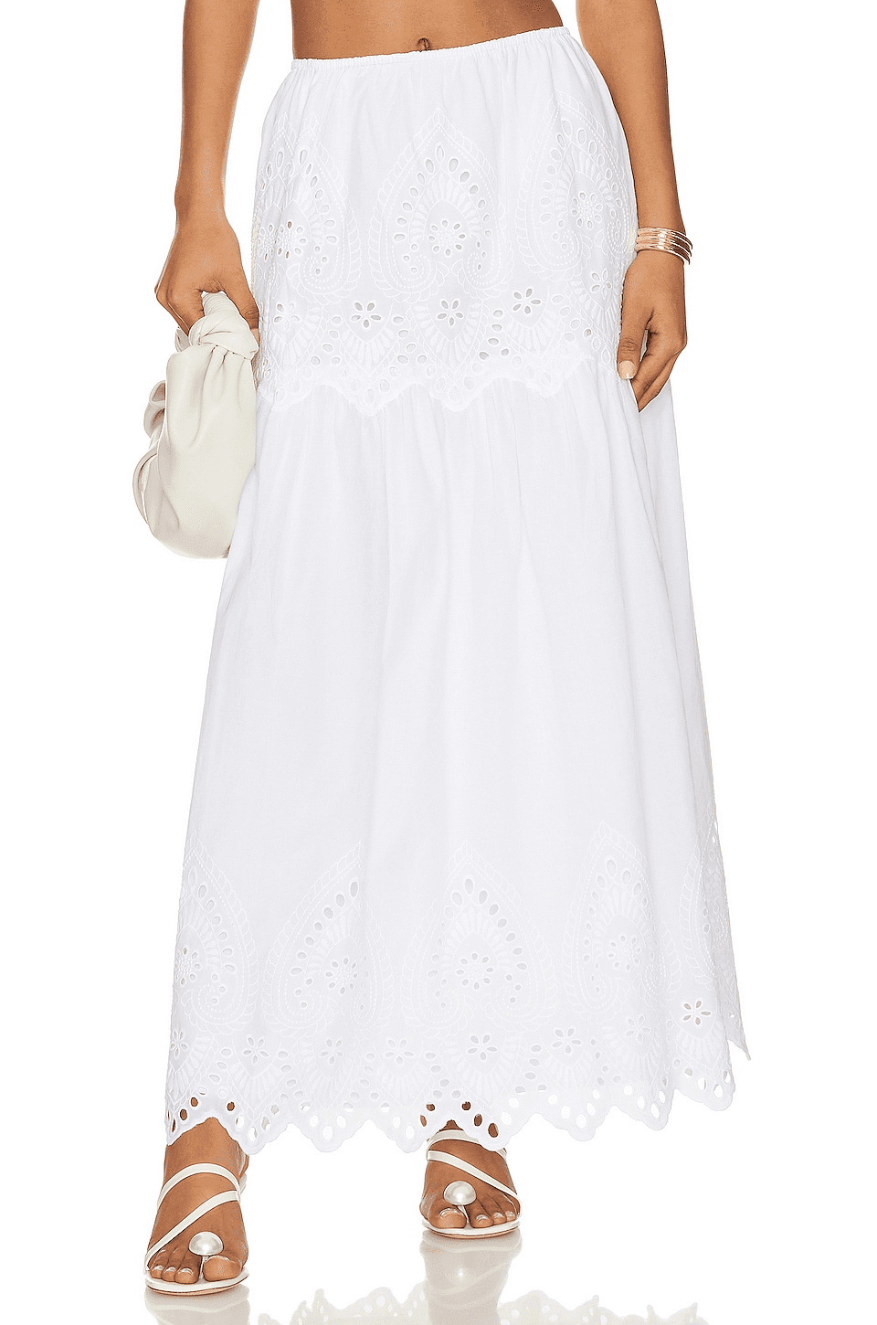 Francesca Eyelet Maxi Skirt - Image 1