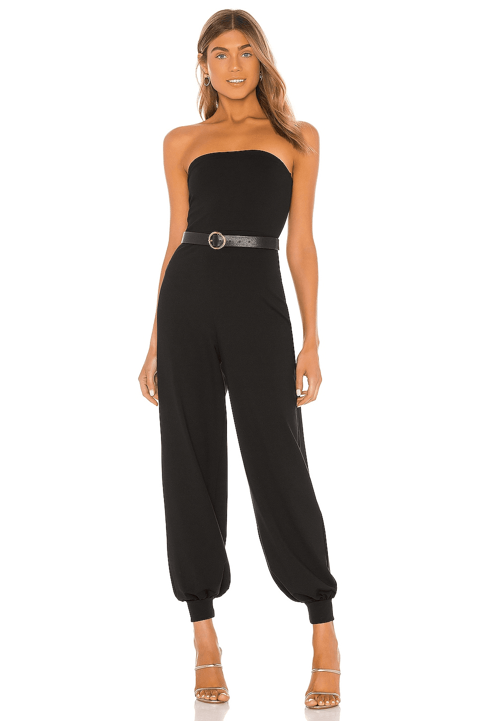 Strapless Cuffed Ankle Jumpsuit - Image 1