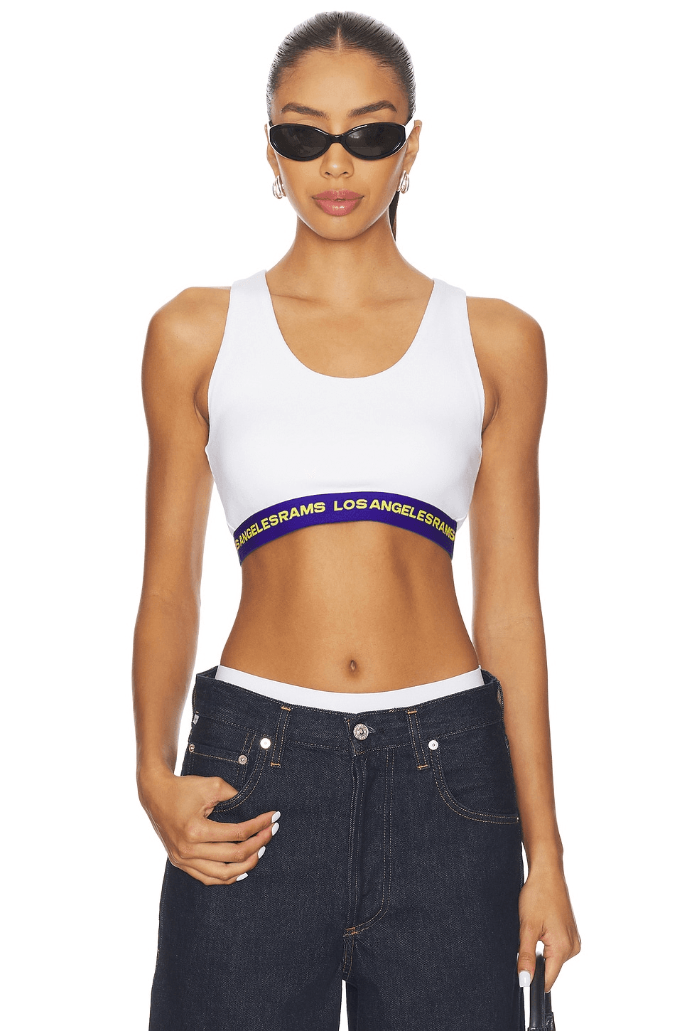 x REVOLVE Rams Rib Logo Elastic Bra - Image 1