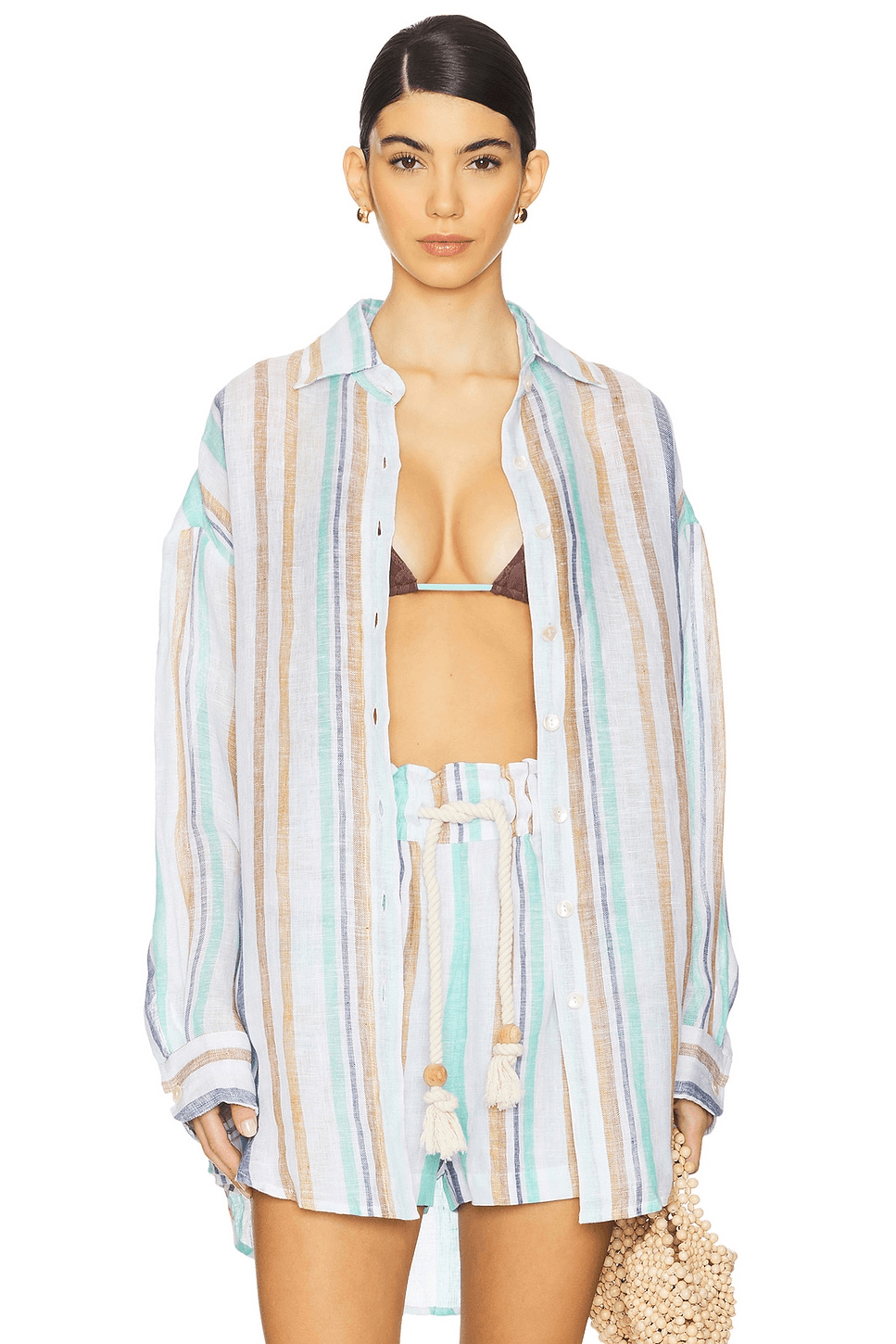 Playa Linen Boyfriend Shirt - Image 1