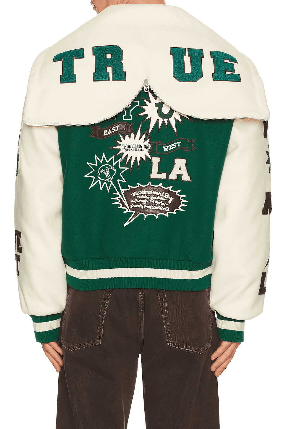 Retro Wool Varsity Jacket - Image 1