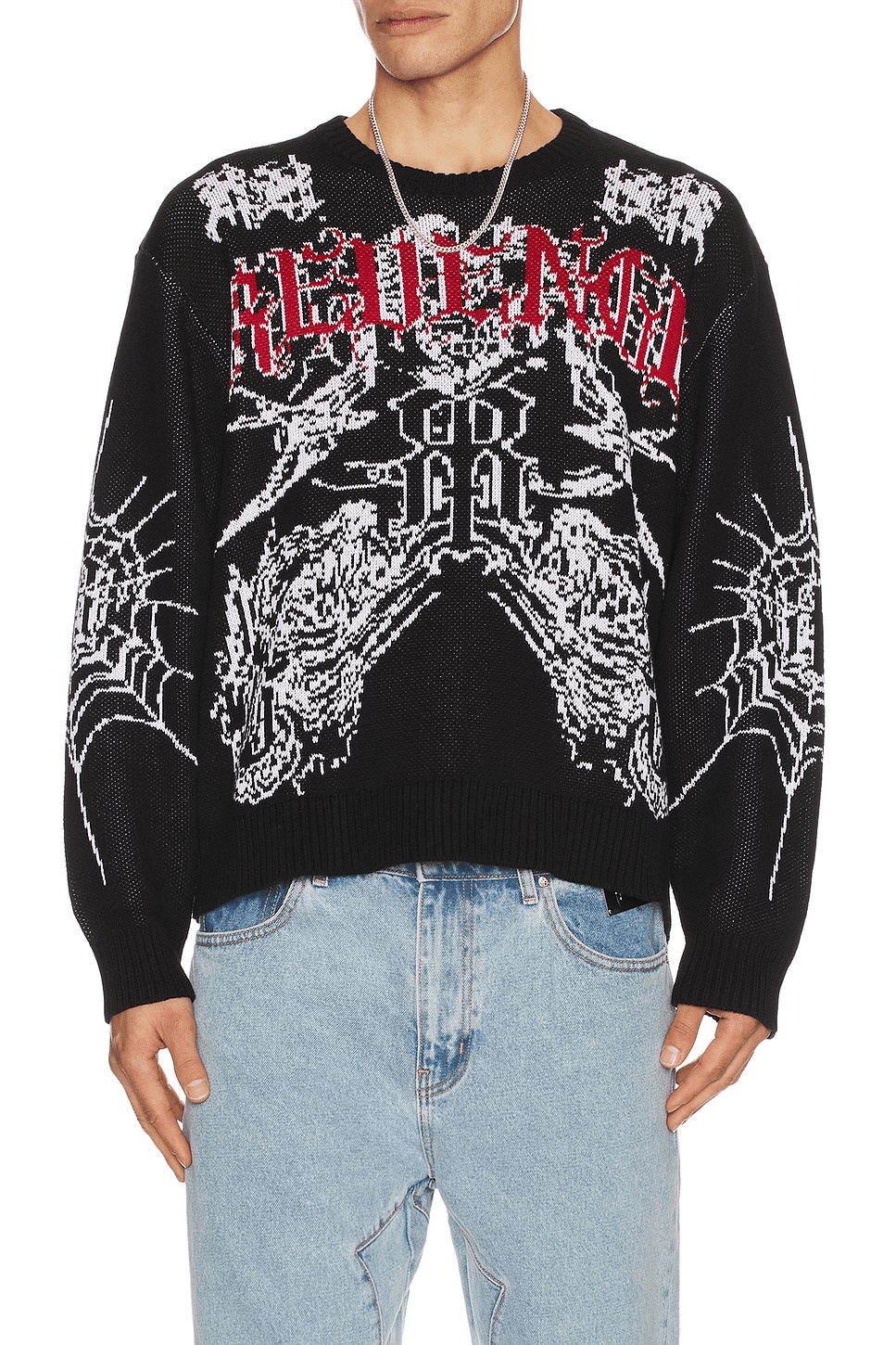 Prison Tattoo Knit Sweater - Image 1