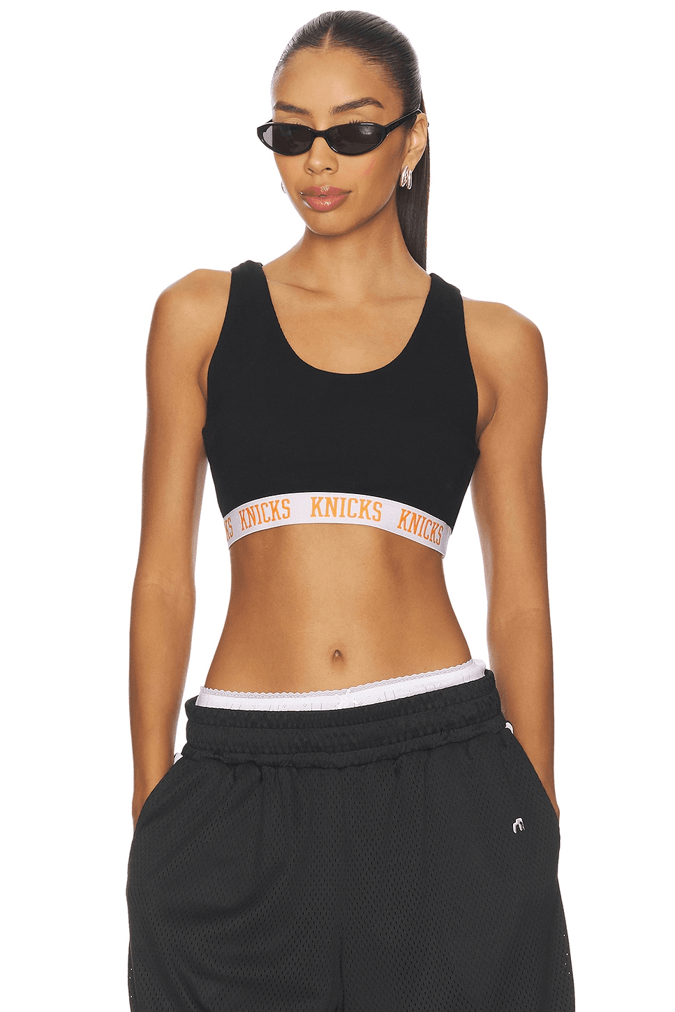 x REVOLVE Knicks Rib Logo Elastic Bra - Image 1