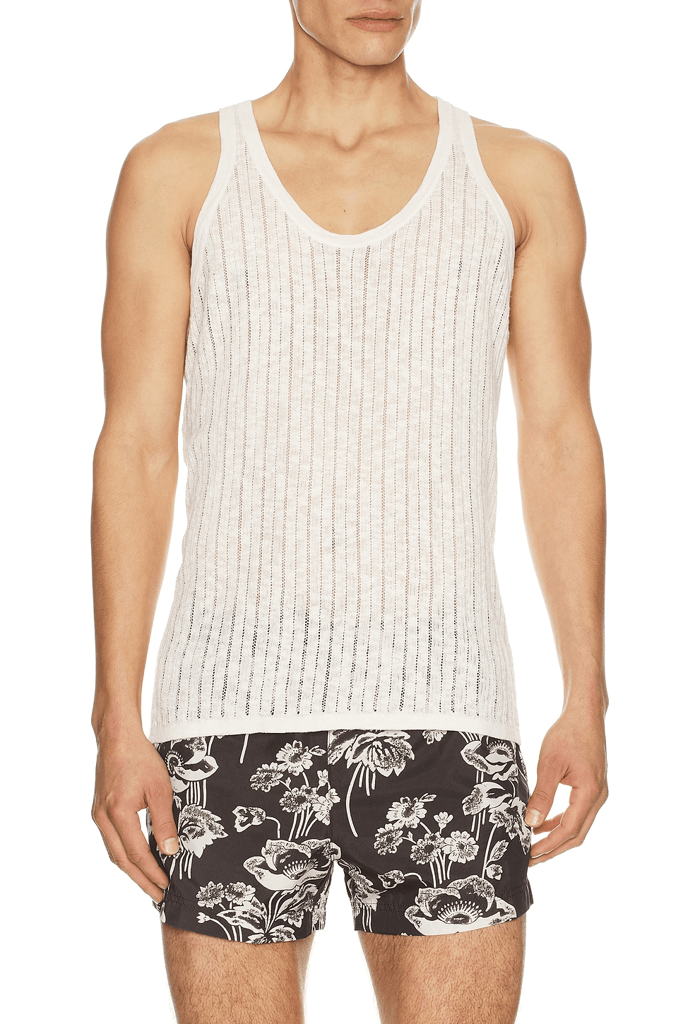 Pointelle Knit Tank - Image 1