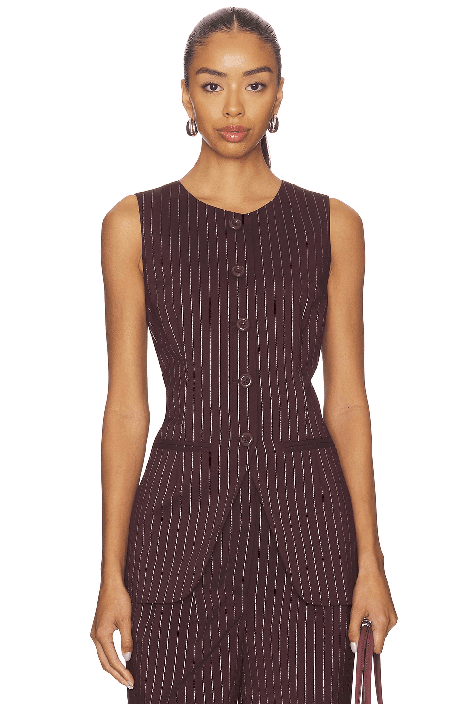 Sabine Pinstripe Vest - Image 1