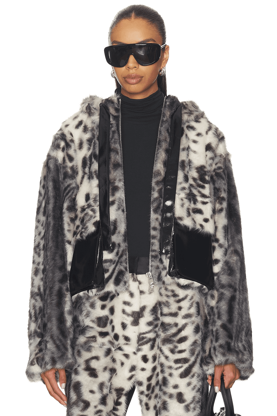 Hesse Faux Fur Leopard Jacket - Image 1