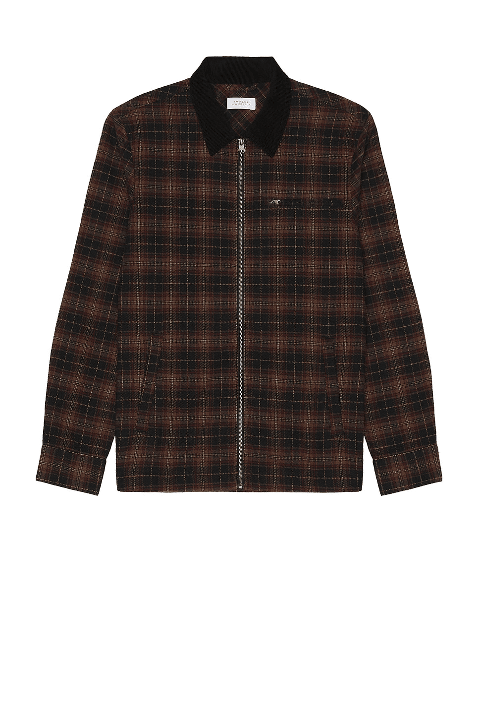 Ryan Zip Front Flannel Shirt - Image 1