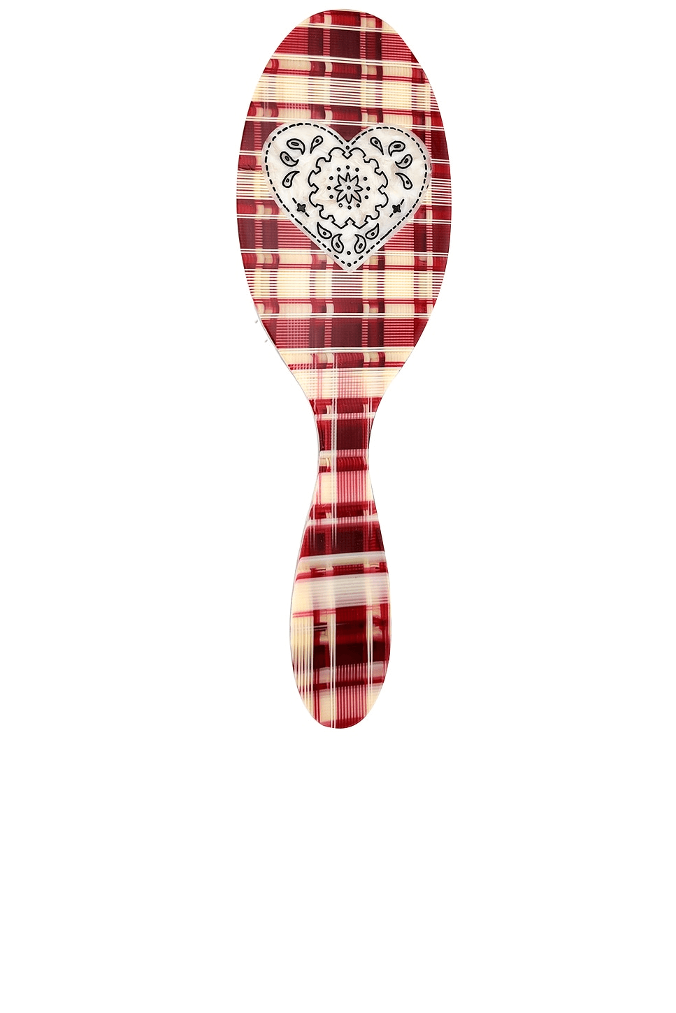 Hand-Painted Paisley Heart Amazing Hair Day Brush - Image 1