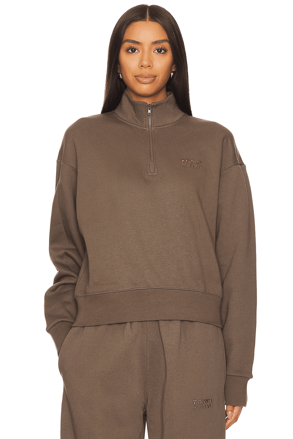 Organic Fitted Half Zip - Image 1