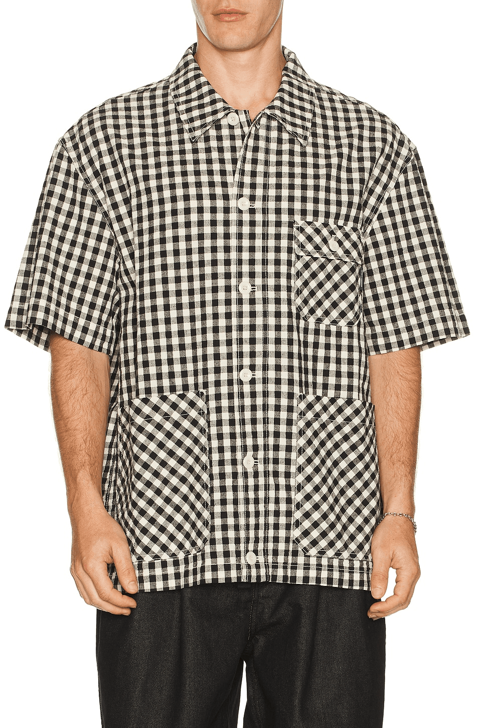 Gingham Check Linen Shirt - Image 1