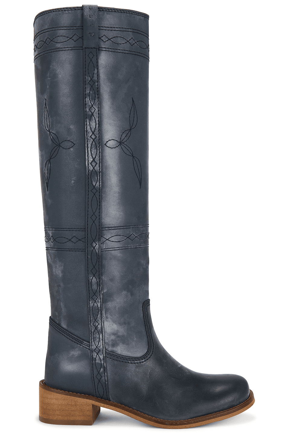 Ann Gaucho Boot With Western Stitchings - Image 1
