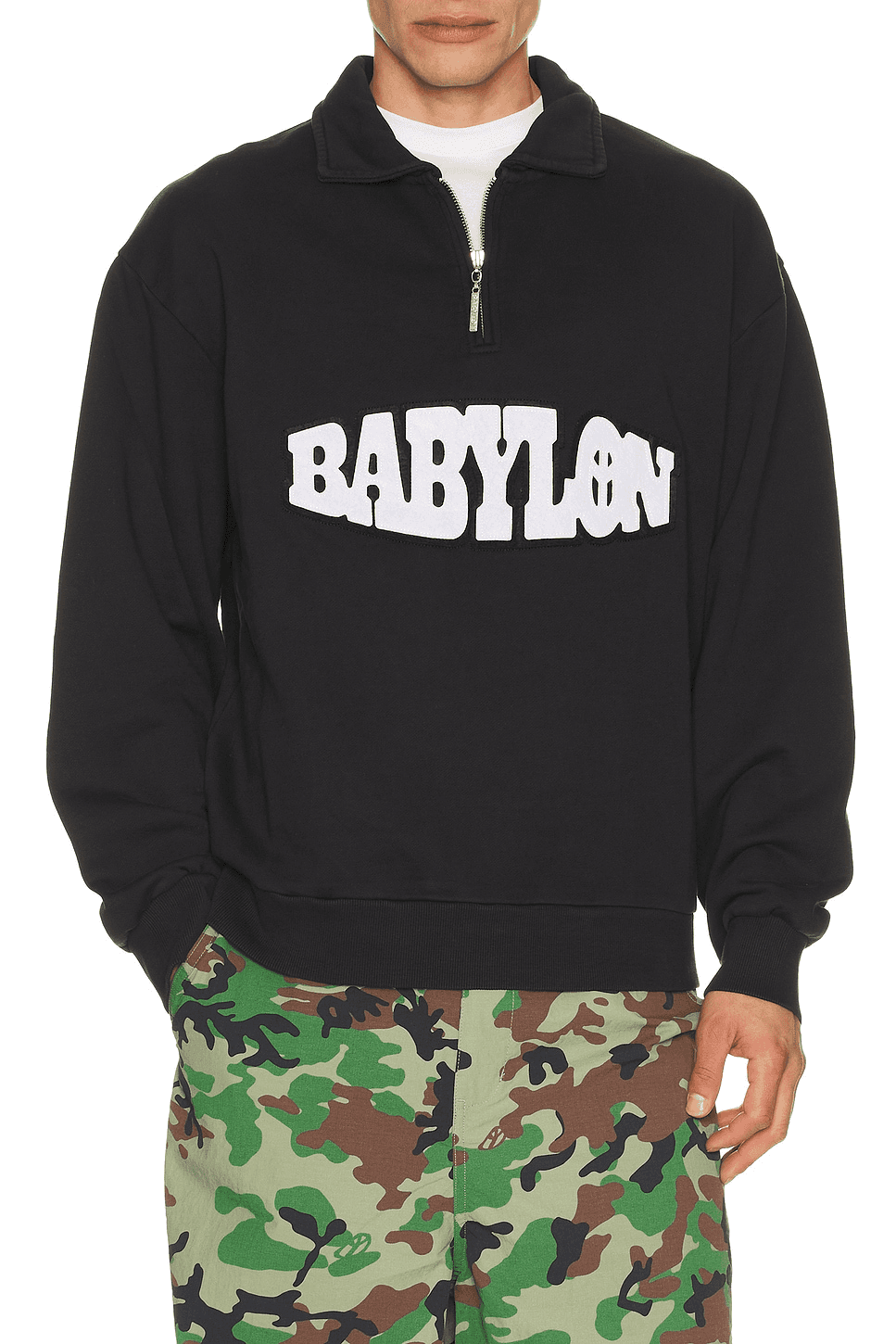 Half Zip Pullover Sweater - Image 1