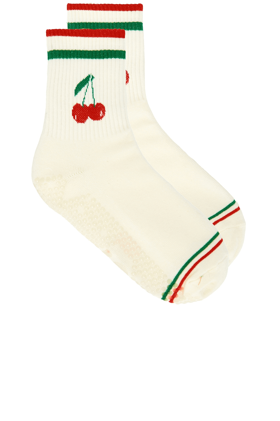 Cherry Grip Striped Crew Socks - Image 1