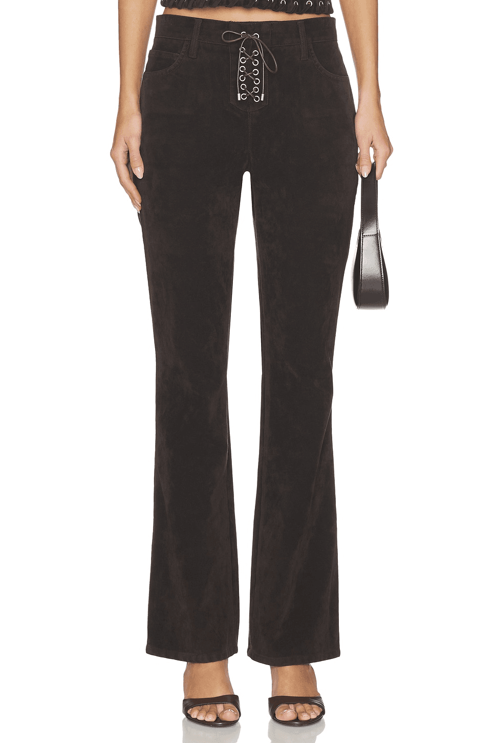 X WeWoreWhat The Ralph Suede Bootcut - Image 1