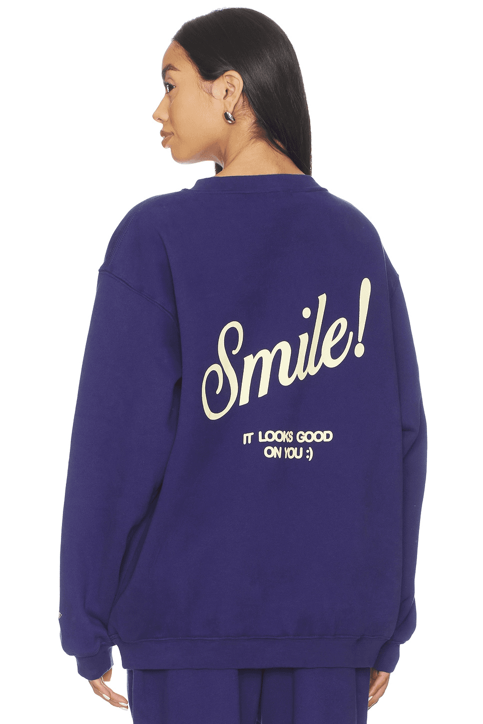 Smile Oversized Crewneck Sweatshirt - Image 1