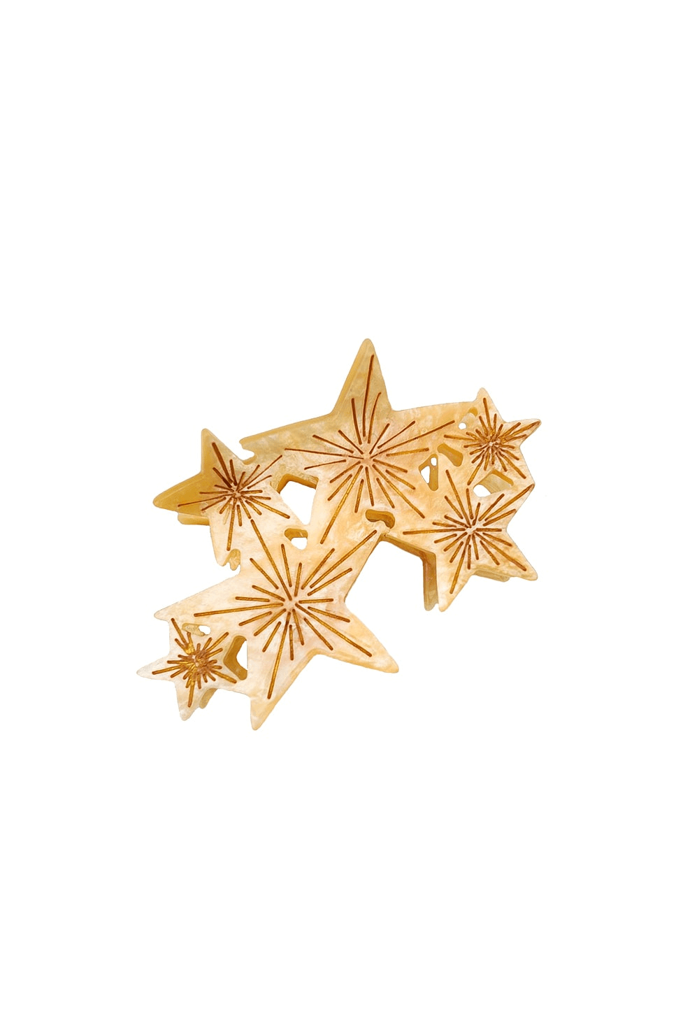 Hand-painted Celestial Stars Claw Hair Clip - Image 1