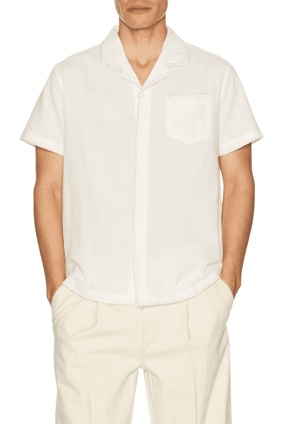 Embroidered Camp Shirt - Image 1