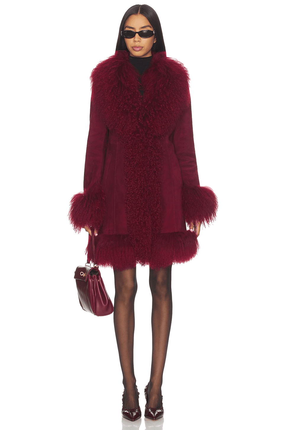 Dorothy Suede Midi Coat - Image 1