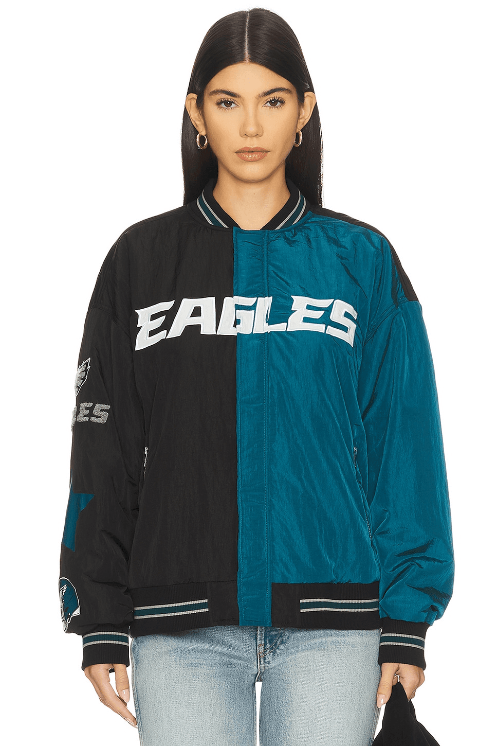 x REVOLVE Eagles Multi Logo Bomber - Image 1