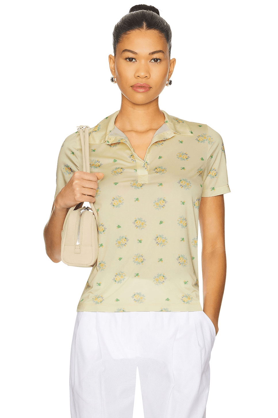 Floral Print Polo - Image 1