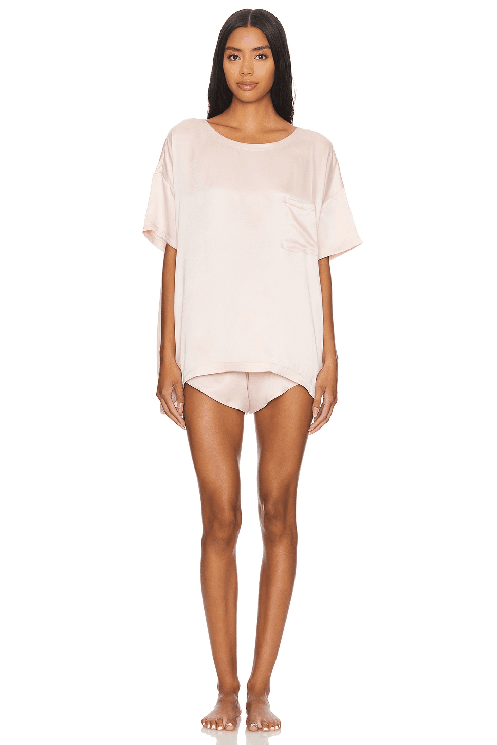 Washable Silk Tee Short Set - Image 1