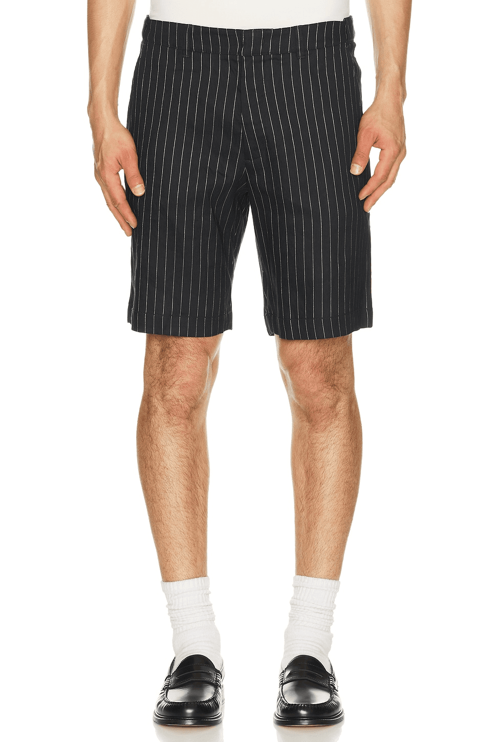 Linen Stripe Club Shorts - Image 1