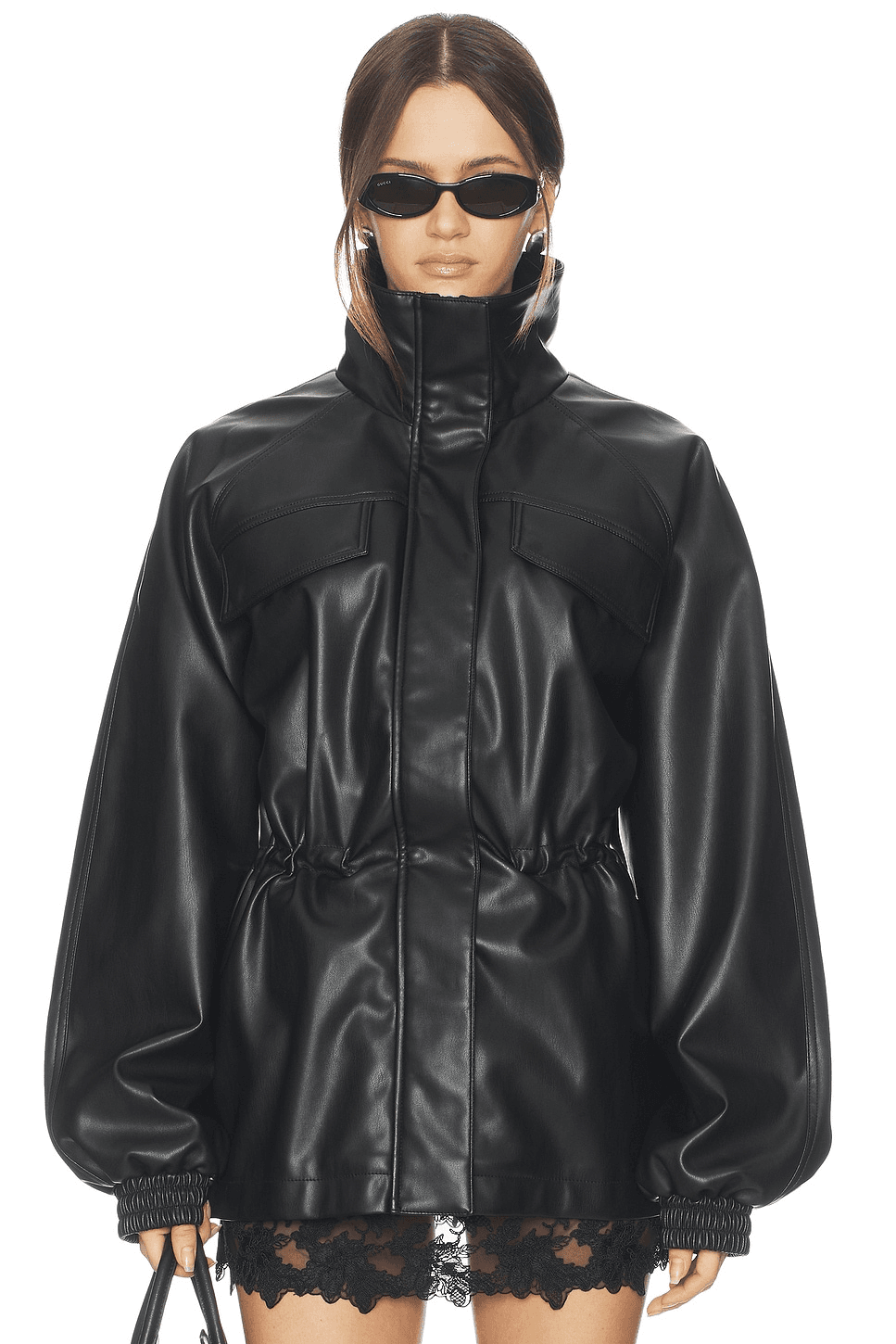 Corina Faux Leather Jacket - Image 1