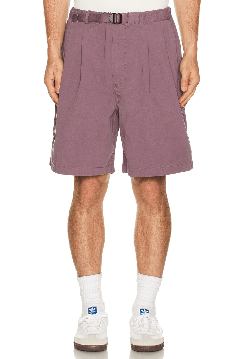 Two Tuck Wide Half Pants - Image 1