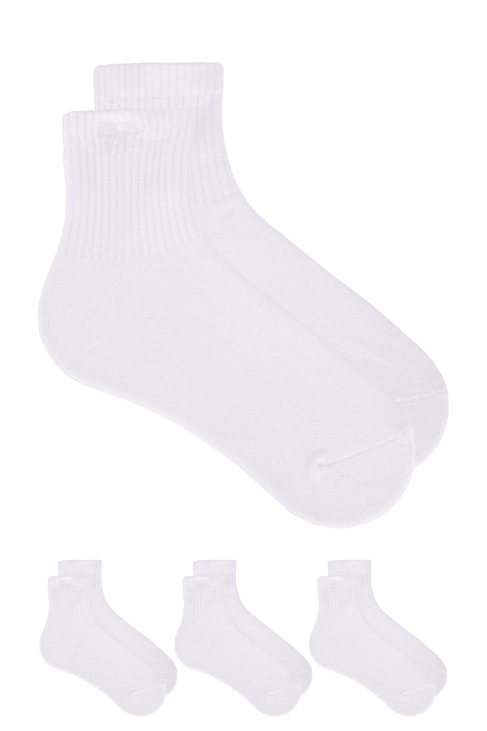 3-pack Cushioned Bow Ankle Socks - Image 1