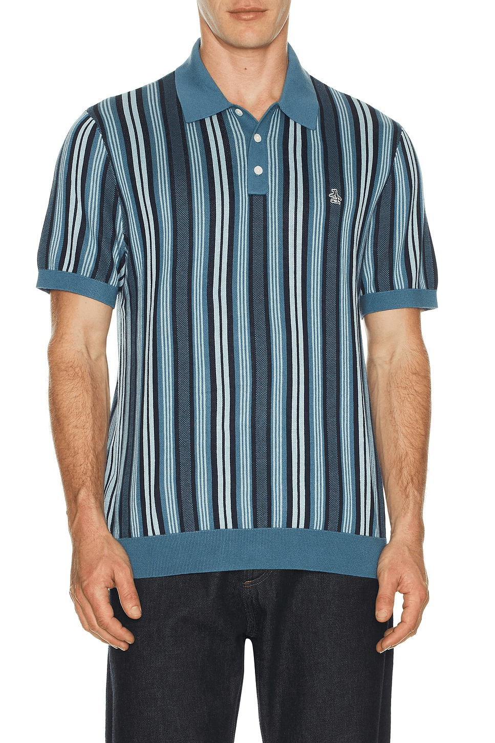 Vertical Stripe Polo - Image 1