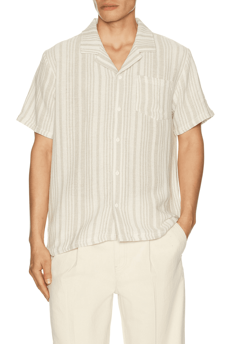 Basket Weave Camp Shirt - Image 1