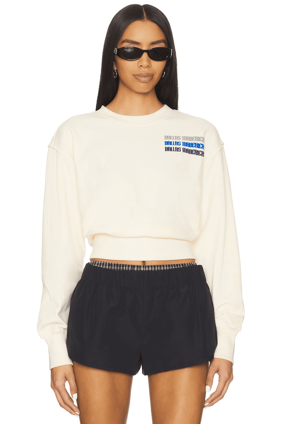 x REVOLVE Mavericks Puff Sleeve Crop Sweater - Image 1