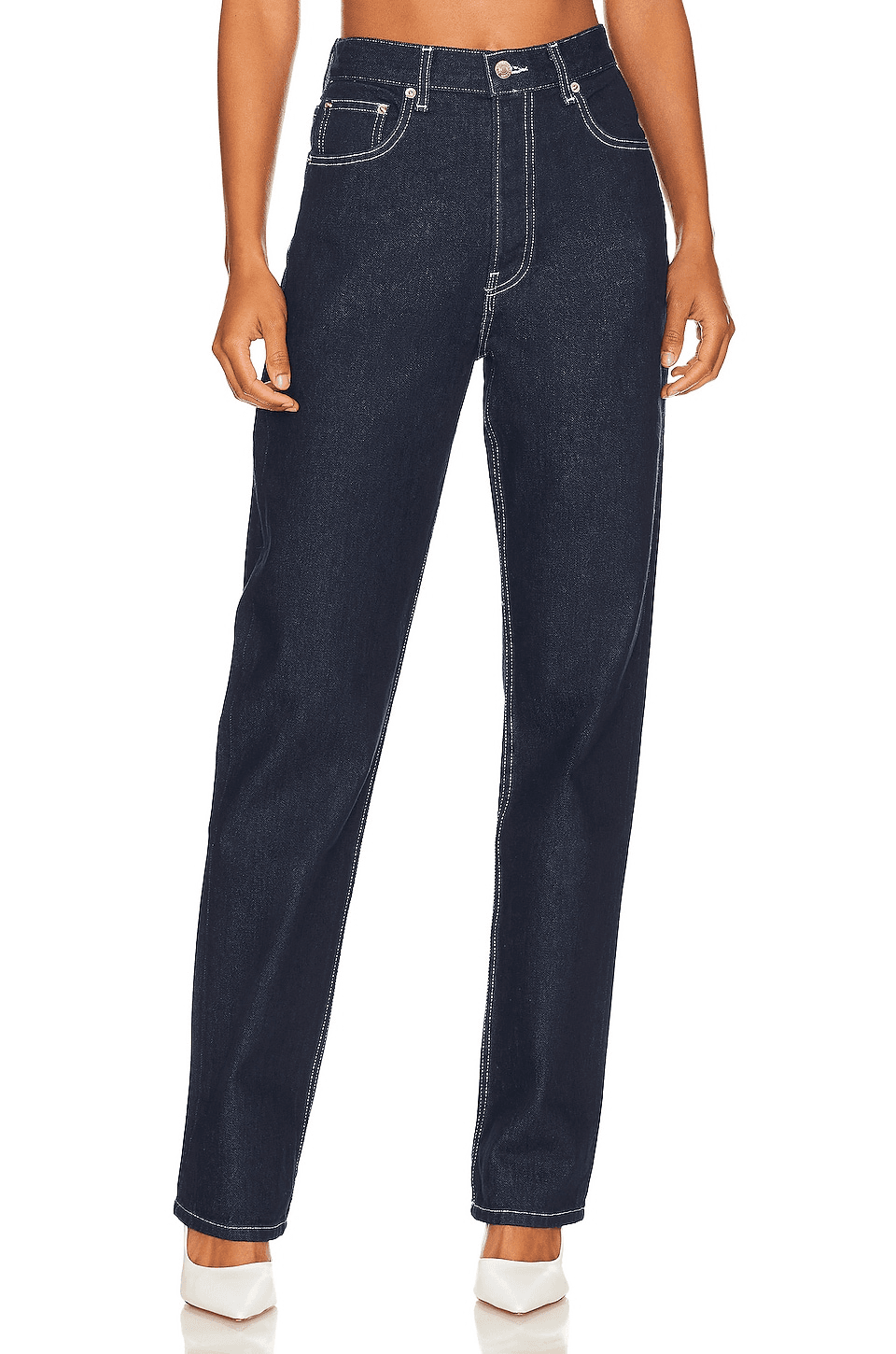 High Rise Straight Jeans - Image 1