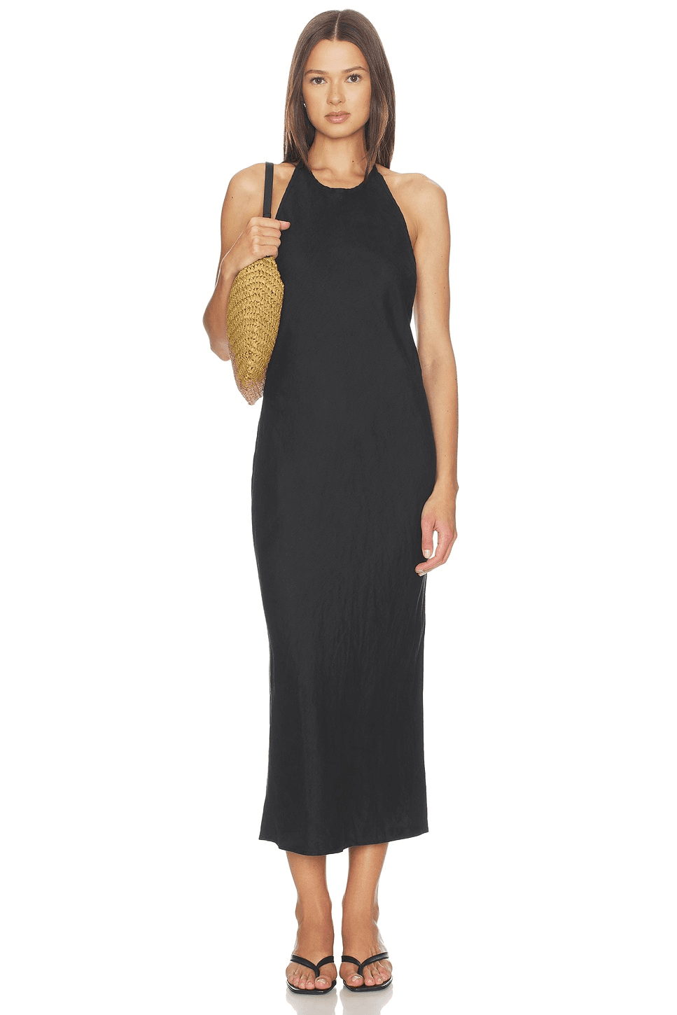 Linen Halter Dress - Image 1