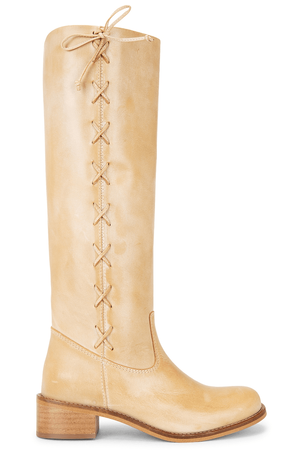 Ann Gaucho Boot With Side Laces - Image 1