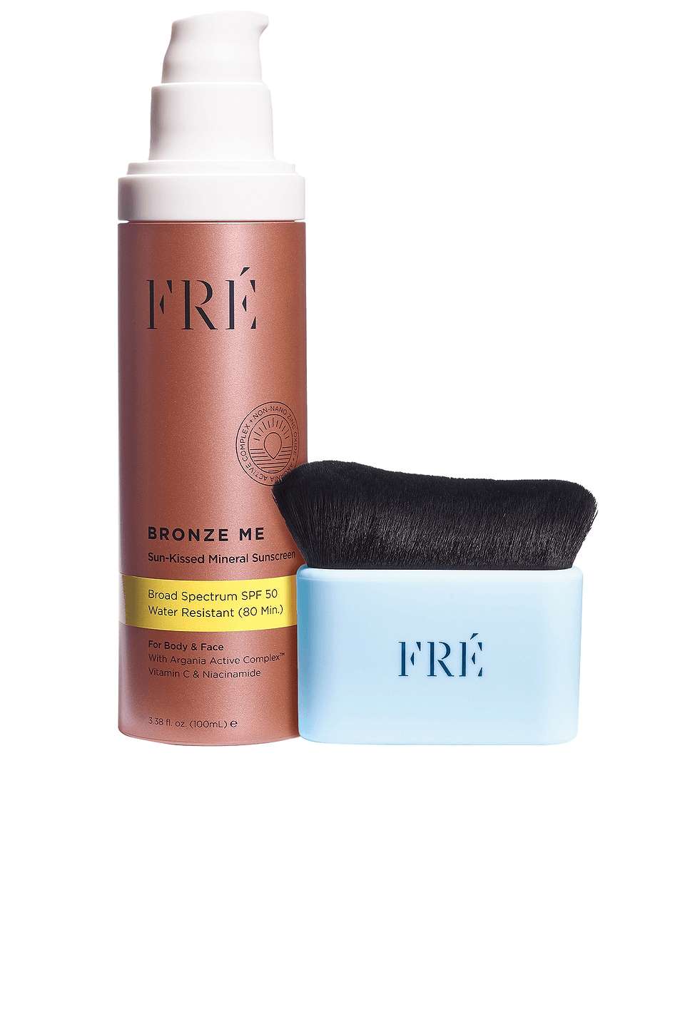 Bronze Me Sunkissed Mineral Sunscreen SPF 50 With Bronzing Body Brush - Image 1