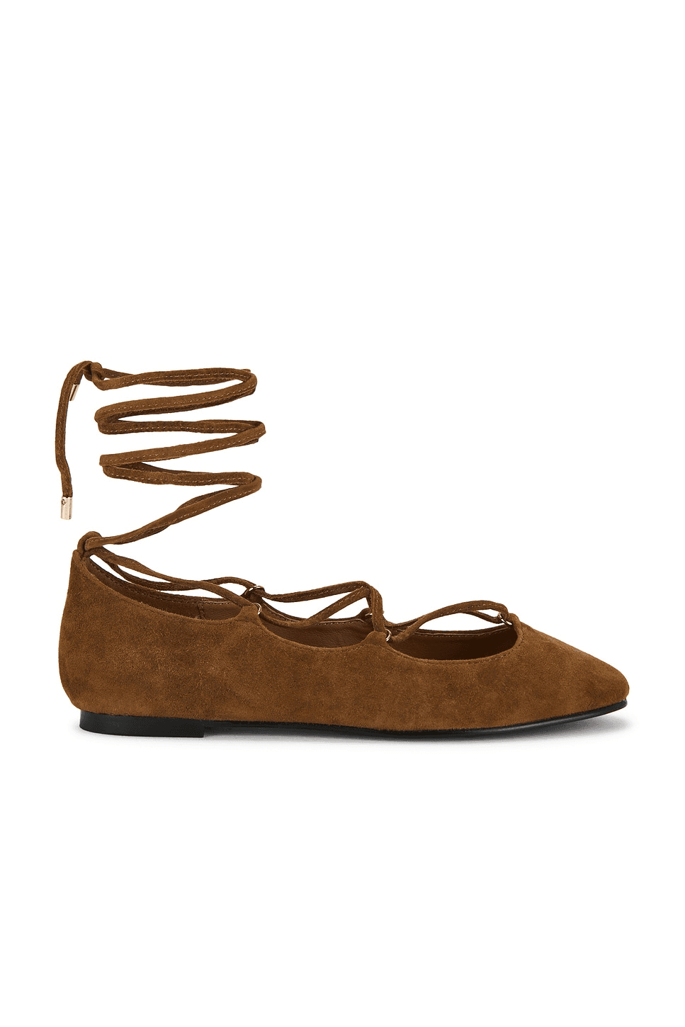 Greta Lace Up Flat - Image 1