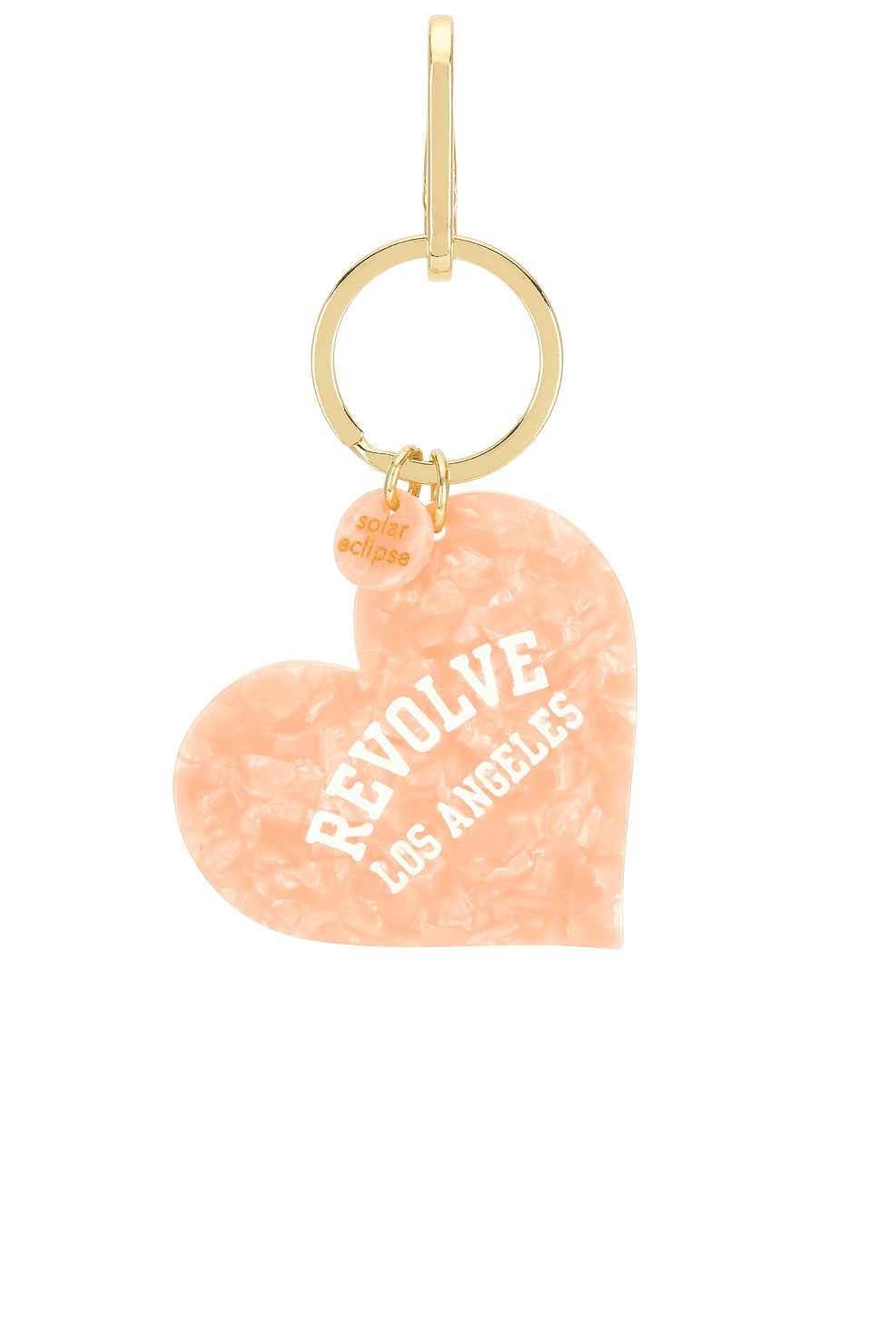 x Revolve Hand-Painted Los Angeles Collegiate Heart Bag Charm + Keychain - Image 1