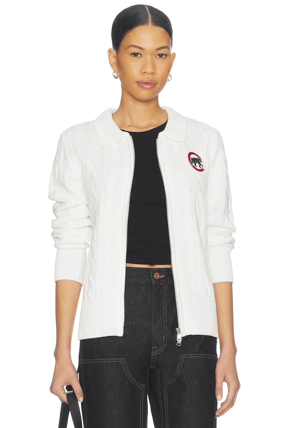 x REVOLVE Chicago Cubs Zip Knit Cardigan - Image 1