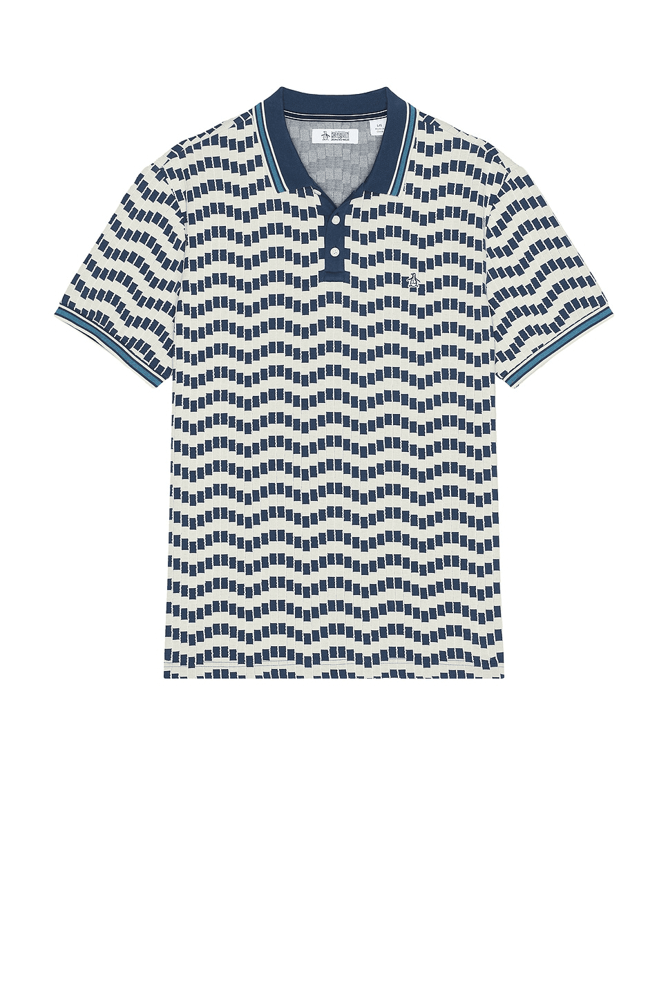 Jacquard Textured Polo - Image 1
